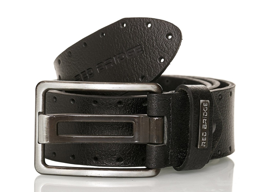 Redbridge Jeans men&rsquo;s leather belt genuine leather belt premium 4.4 wide