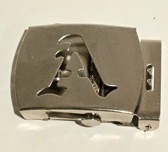 Old English Initial Belt Buckle A To Z Silver Metal Letter Buckle Only