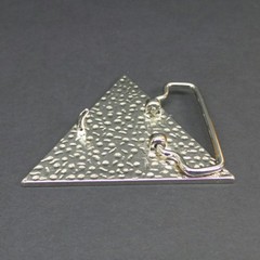 Rainbow Triangle Belt Buckle Pride Chrome Plated New
