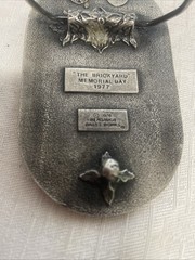 Vintage Collectible Indy 500 Memorial Day NASCAR Racing Belt Buckle 1976