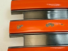 Adidas Golf Trophy Used Vintage Orange On Black Colored Stripes Belt Buckle