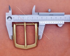 41mm CLASSIC SOLID BRASS WESTERN DIY END BAR PRONG PIN LEATHERCRAFT BELT BUCKLE