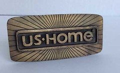 Vintage 1970&rsquo;s or 1980&rsquo;s U. S. Home Brass Belt Buckle