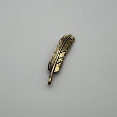 Brass Feather Charm,Necklace DIY Pendants,Keychain Charm,Jewelry Charm lot