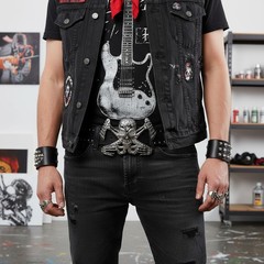 Men / Women Silver Metal Belt Buckle Skull Skeleton UFO Trucker Biker Gothic