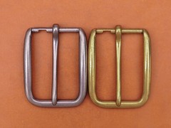 Retro Brass Long Big Heavy Single Prong Pin Leather Belt Buckle Fits 40MM Strap