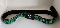 Suicide Squad Belt w/ Metal Belt Buckle Loot Crate Neon Green Black Buckle Down
