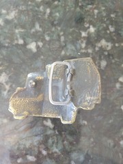 The Bergamot Brass Works Tractor Trailer Belt Buckle Made in USA 3.25&Prime;
