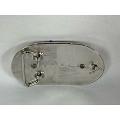 Flying Goose Inset w/ Silver trim on chrome Belt buckle