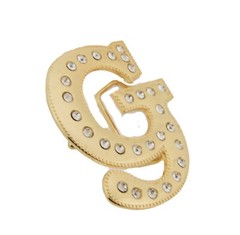 Initial A-Z Letter Men Women Western Cowboy Cowgirl Rodeo Fashion Gold Metal