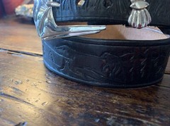 ✅ XL Pawn James Reid style Sterling Silver Belt Buckle Set 31-33-1.5/8”✅nu Belt