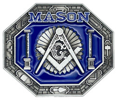 Mason Freemason Masonic Enameled Belt Buckle New