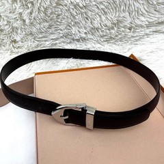 Louis Vuitton Epi Saint-Cloud Classic Belt Brown Men&rsquo;s Silver Buckle