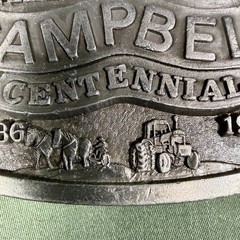 Campbell Nebraska Centennial Belt Buckle 1886–1986 Ltd Ed 200/500 Vintage