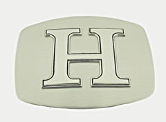 Initial H Letter h Belt Buckle New Men Women Western Really Cowboy Silver Metal