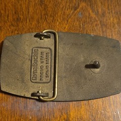 DynaBuckle Solid Brass Long-Airdox Rhino Feeder-Breaker Western Belt Buckle
