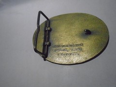 NRA VINTAGE « NO MORE GUN LAWS » BELT BUCKLE-SEE PICTURES