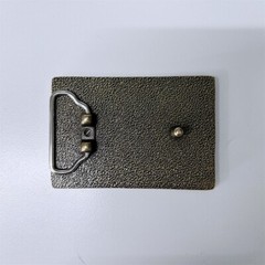 Antique Bronze Plated Rectangle Blank Belt Buckle For Engraving