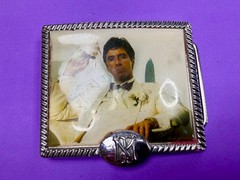 Scarface Movie Al Pacino Tony Montana Cigar Photo Universal Studios Belt Buckle