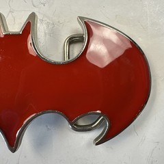 Batman Red and Silver Belt Buckle DC Comics, Movie