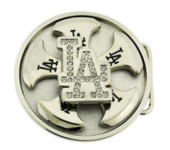 Old English Style Initials Los Angeles New York Las Vegas Men Women Belt Buckles