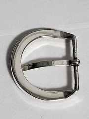 Fossil Logo Silver Tone Modern Replacement Belt Buckle 1½ »X 1½ » Pre-Owned