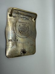 Anacortes Brass Works Deserado Mine Belt Buckle Square Brass Handmade Limited ED