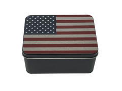 Western Belt Buckle Christmas Gift Set – Small American Flags – Patriotic Gifts