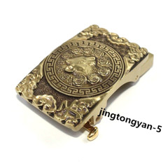 Solid Brass « Mouse » Belt Buckle Automatic Belt Buckles Fits For 35mm Wide Belt