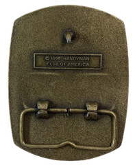 Handyman Club of America Life Member Vintage 1996 Solid Brass Belt Buckle