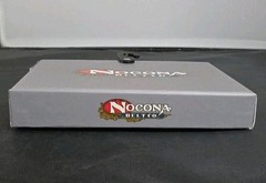 Nocona Western Belt Buckle Longhorn Steer Head Skull Silver Tone Cowboy Bullride