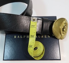 BNWT THE ORIGINAL RALPH LAUREN BIG HORSE HEAD CROWN BUCKLE BELT 36