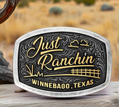 Montana Silversmiths Attitude Officially Licensed Dale Brisby Rodeo Belt Buckle