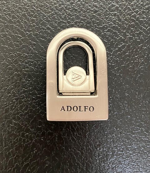 New Vintage Adolfo Silver Tone Belt Buckle. Circa 1990’s.