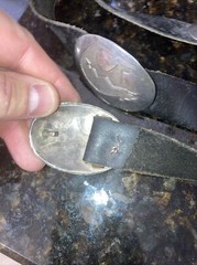Handmade Southwest Indian Belt With Sterling Silver Sid Bell Personal Estate