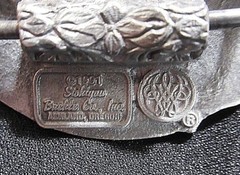 FIRE FIGHTER Belt Buckle Fire Dept. Siskiyou 1991 America&rsquo;s Heroes