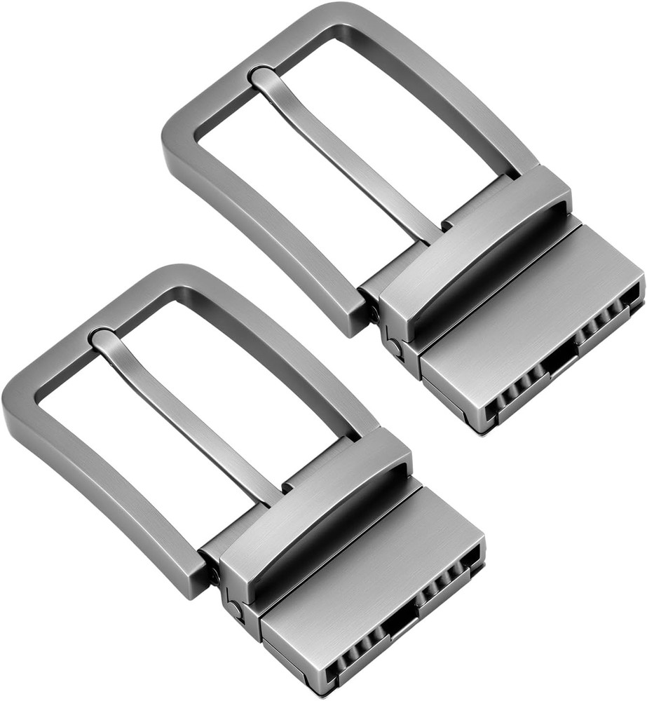 QWORK Belt Buckle, 2 Pack 1 3/8&Prime;(35mm) -1.5&Prime;(40mm) Reversible Belt Buckle Replac