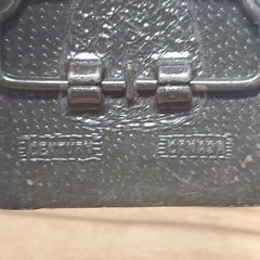 Vtg Crossman Air Guns Brass Belt Buckle Century Canada 2×2.75&Prime; EUC Coleman