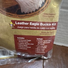 BSA Leatherwork Crafts American Bald Eagle Belt Buckle Kit Made In USA Scouts
