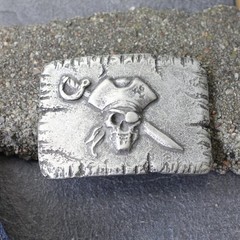 Pirate Belt Buckle, Pirate Skull Skull, Dark – Sailor & Skull Design