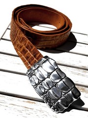 Croc Belt Buckle Buckle Reptile Crocodile Ornament Lily Interchangeable Buckle 4cm