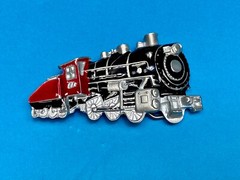Steam Engine Train Locomotive Rail Road Collectors Vintage 1980 Belt Buckle