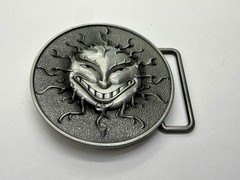 Flaming Sun Solar Flare Grinning Creepy Smile Novelty Belt Buckle by Buckle Rage