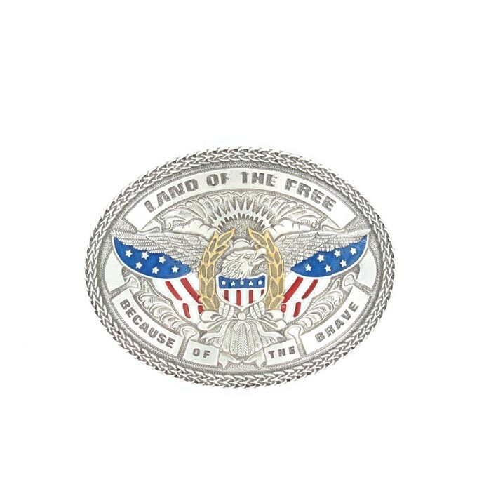 Nocona Men&rsquo;s Oval American Eagle Belt Buckle 37916