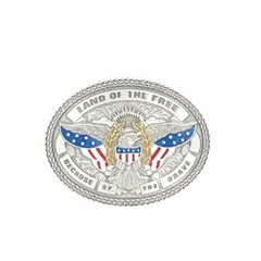 Nocona Men&rsquo;s Oval American Eagle Belt Buckle 37916