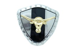 Men Women Silver Metal Western Belt Buckle Texas Lone Horn Cow Bling Gold Bull