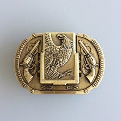 Vintage Bronze Western Eagle Wildlife Lighter Belt Buckle also Stock in the US