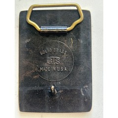 Vintage Transportation Mfg Corp MC-9 Crusader II Solid Brass Belt Buckle BTS USA