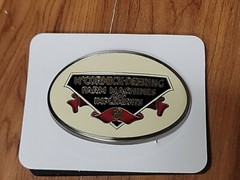 McCormick Deering Farm Machines Pewter Belt Buckle- Made by Spec Cast – ZJD593