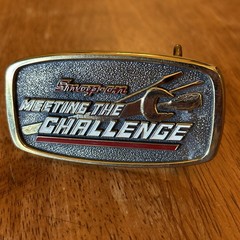 Snap-on Tools Meeting The Challenge Solid Brass Belt Buckle SSX 1709 Vintage